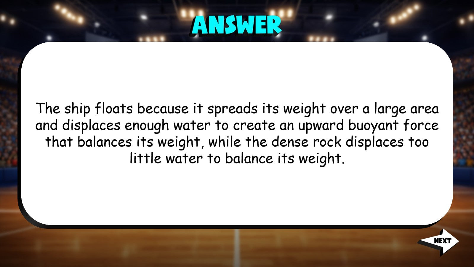 Pressure in Fluids TRASHKETBALL Science Game - No Prep Grade 8 Review Activity