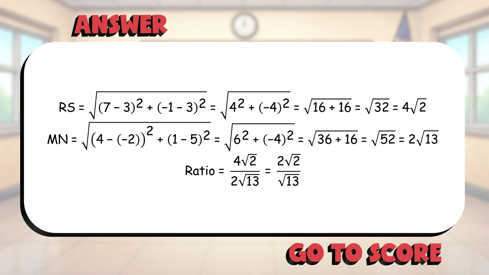 Coordinate Distance Formula BIG TERRIBLE GAME - No Prep Geometry Math Review