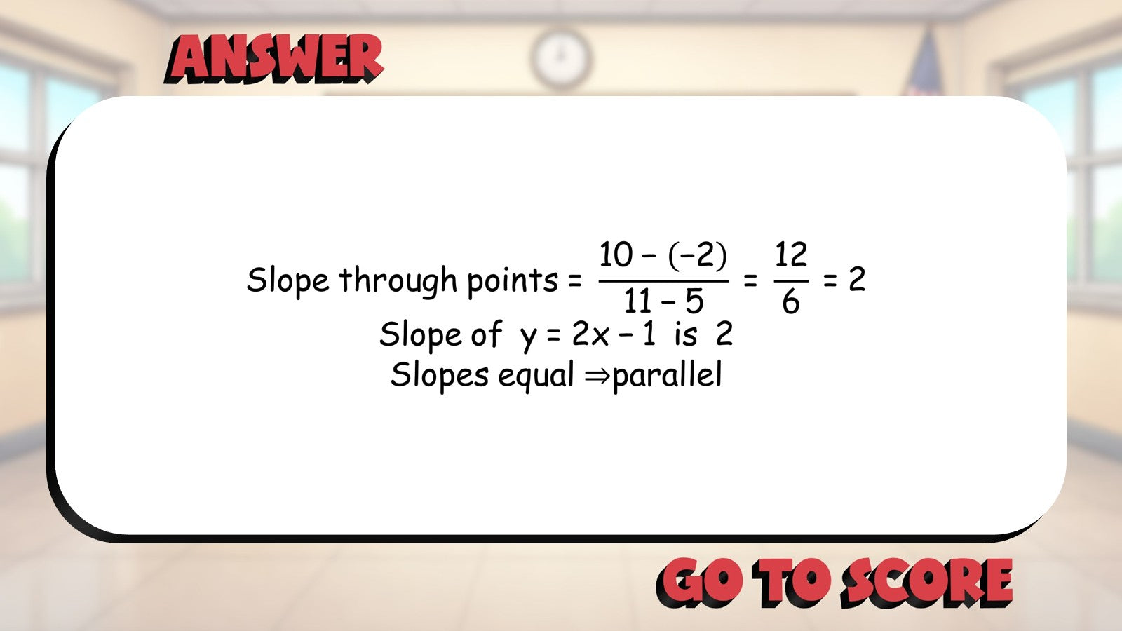 Coordinate Parallel Lines BIG TERRIBLE GAME - No Prep Geometry Math Review