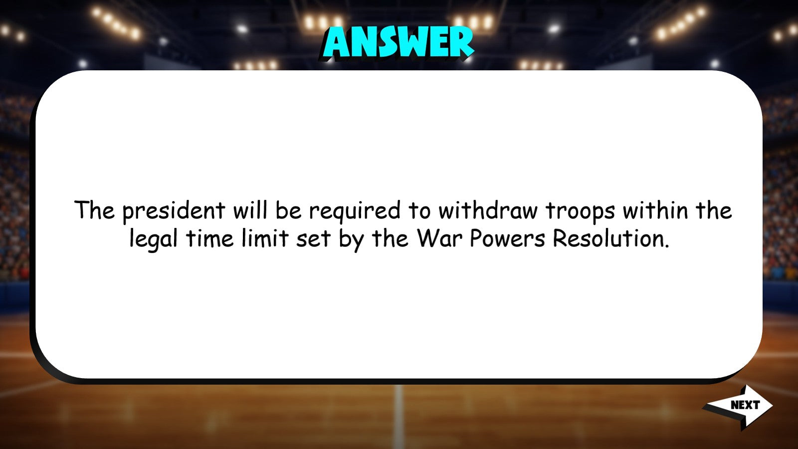 Presidential Powers TRASHKETBALL Civics Game - No Prep Review Activity