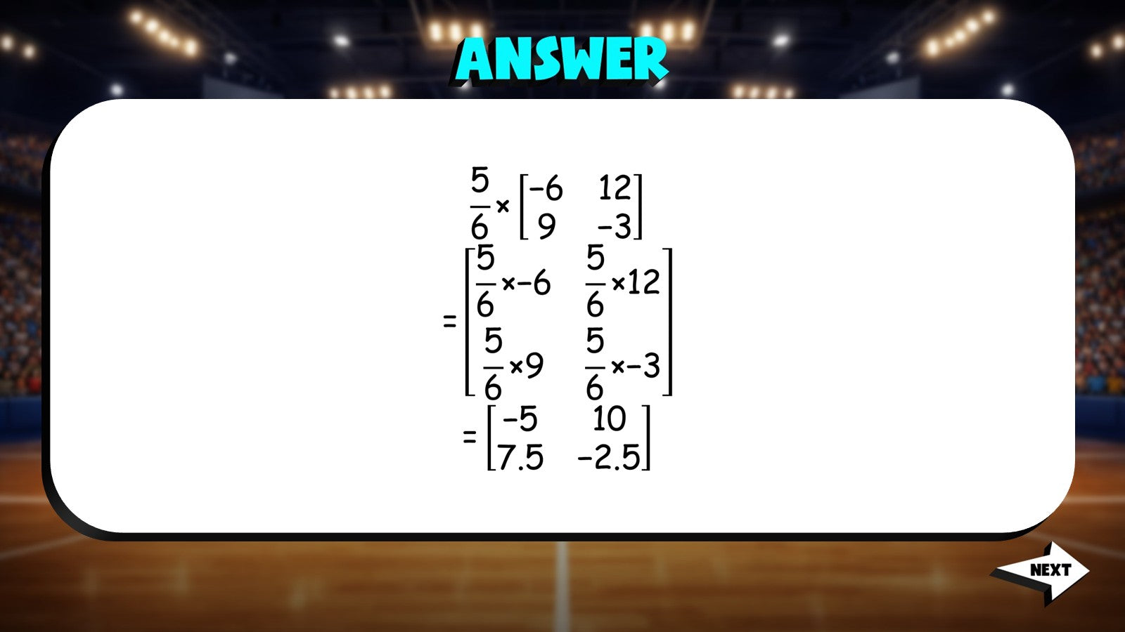 Scalar Multiplication TRASHKETBALL Math Game - No Prep Algebra 2 Review Activity