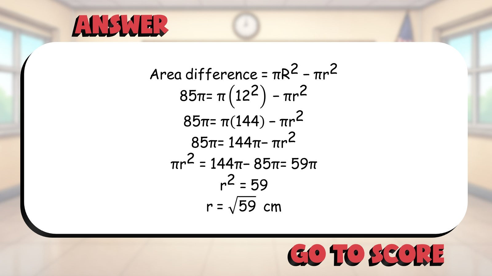 Area of a Circle BIG TERRIBLE GAME - No Prep Geometry Math Review Activity