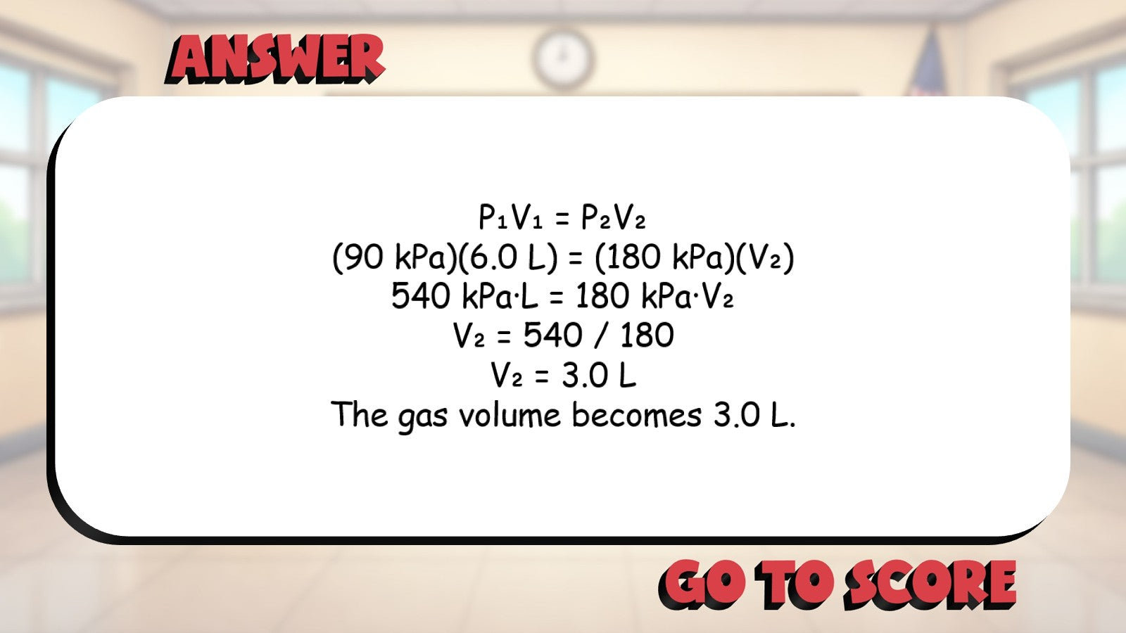 Boyle’s Law Calculations BIG TERRIBLE GAME - No Prep Chemistry Science Review
