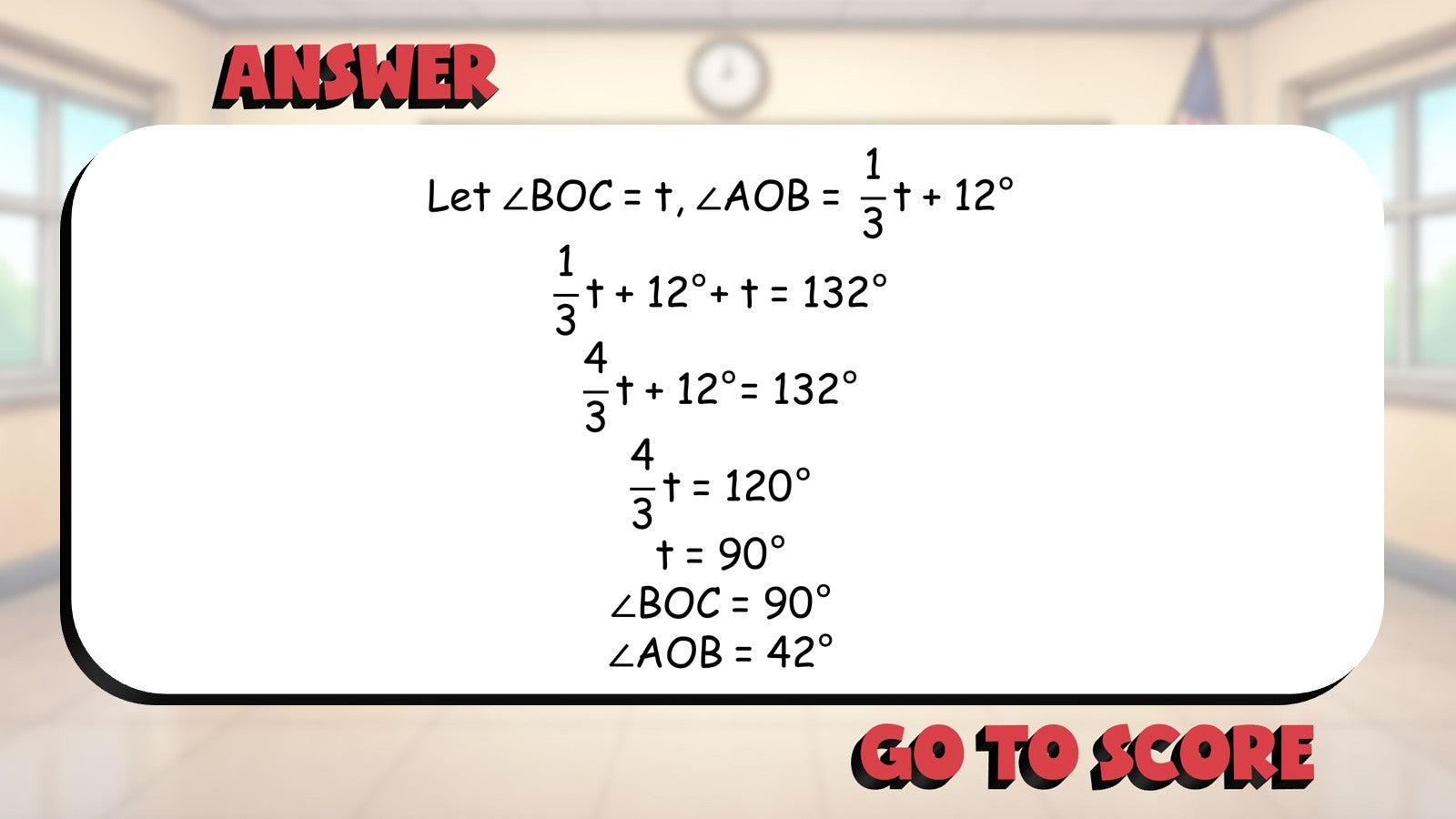 Angle Addition Postulate BIG TERRIBLE GAME - No Prep Geometry Math Review