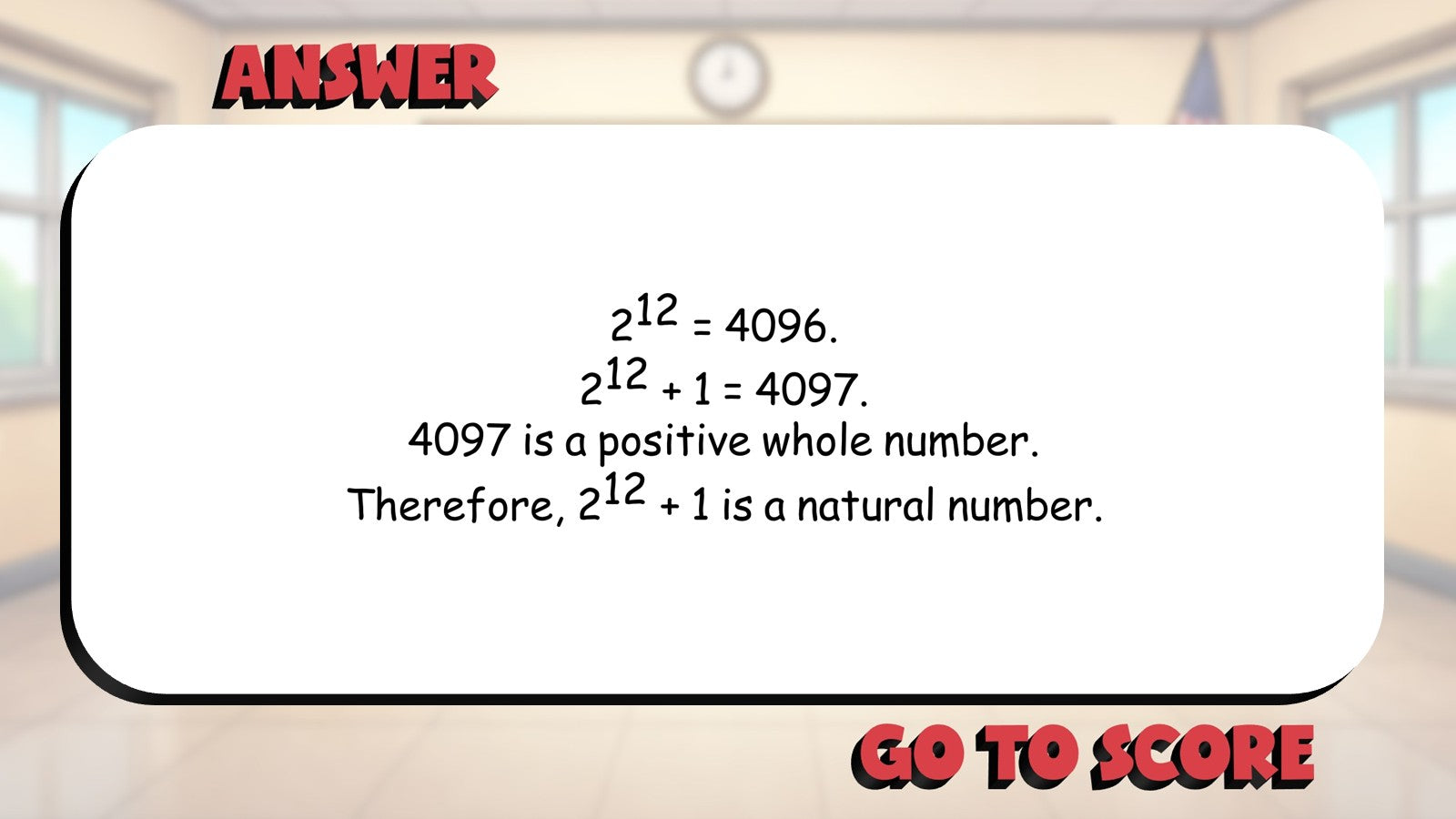 Natural Numbers BIG TERRIBLE GAME - No Prep Algebra 1 Math Review Activity