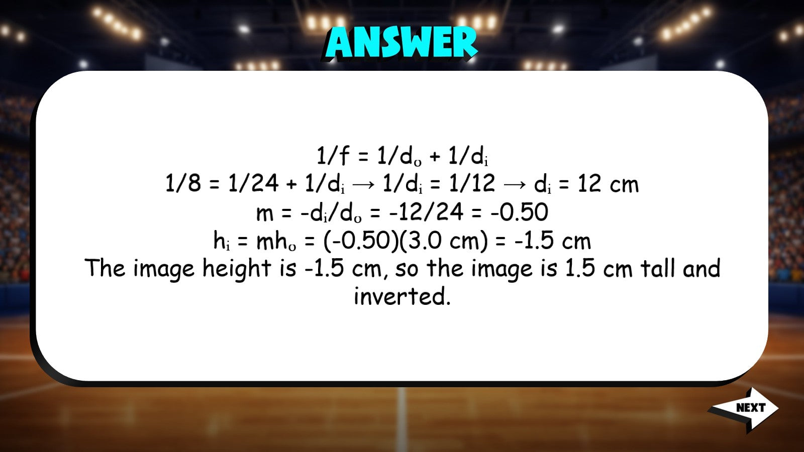 Image Formation Applications TRASHKETBALL Science Game - No Prep Physics Review