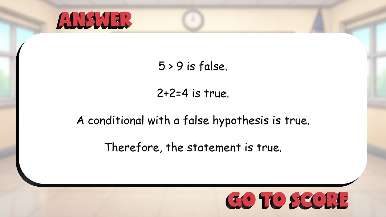 Logic Basics BIG TERRIBLE GAME - No Prep Geometry Math Review Activity