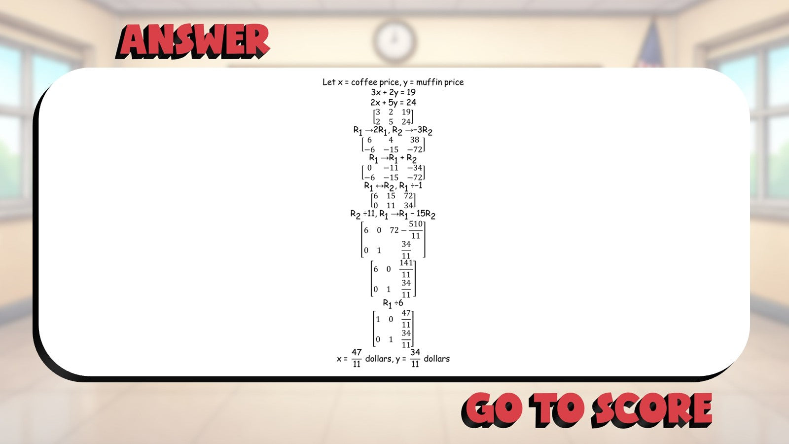 Apply Systems of Equations BIG TERRIBLE GAME - No Prep Algebra 2 Math Review