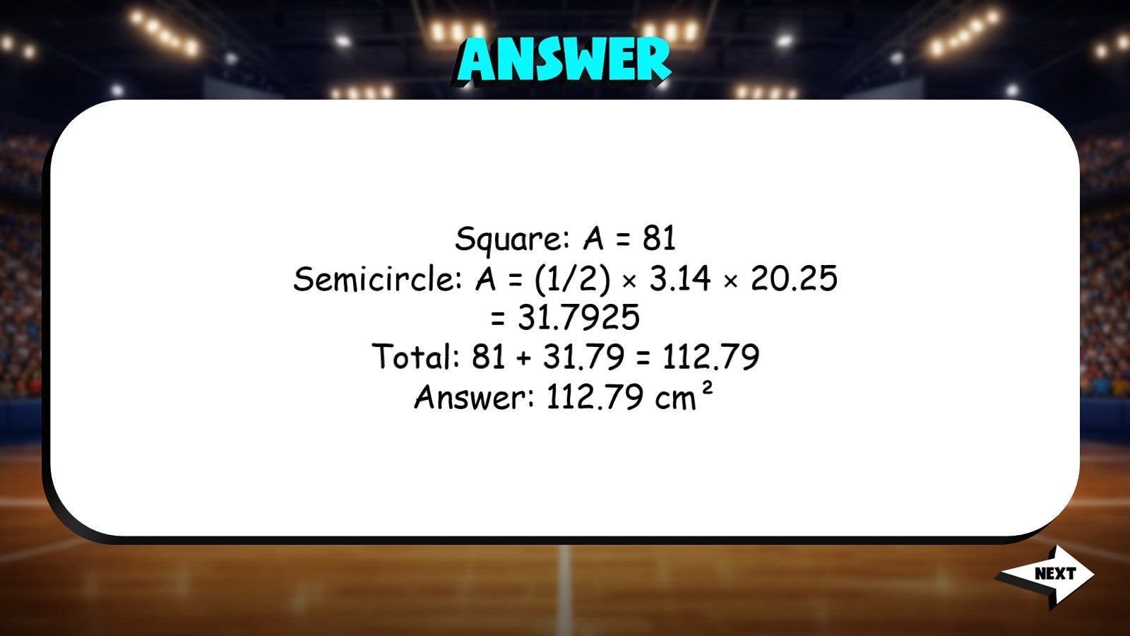 Area of Composite Figures TRASHKETBALL Math Game - No Prep Grade 8 Review