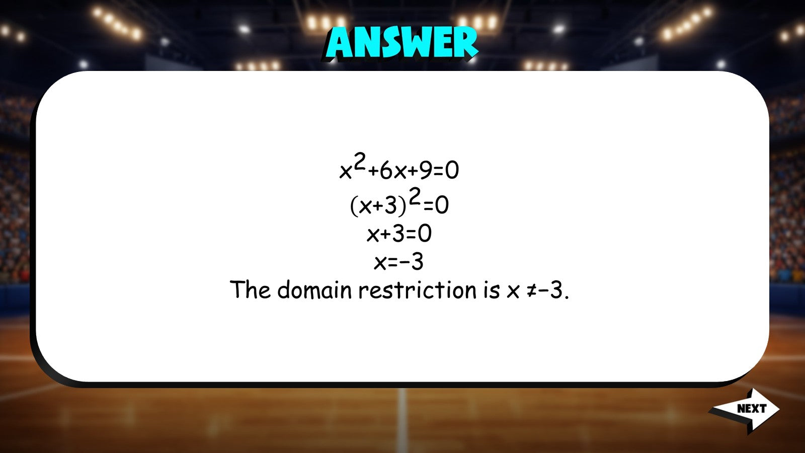 Rational Functions Domain Restrictions TRASHKETBALL Math Game - Algebra 2