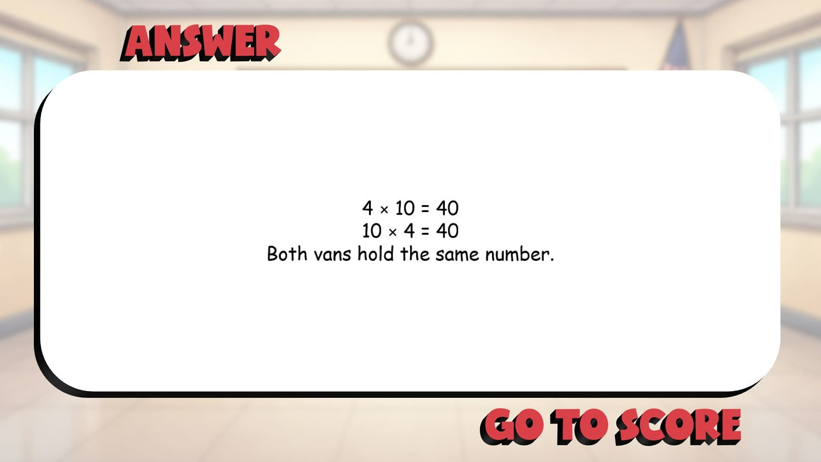 Commutative Property of Multiplication BIG TERRIBLE GAME - Grade 3 Math Review