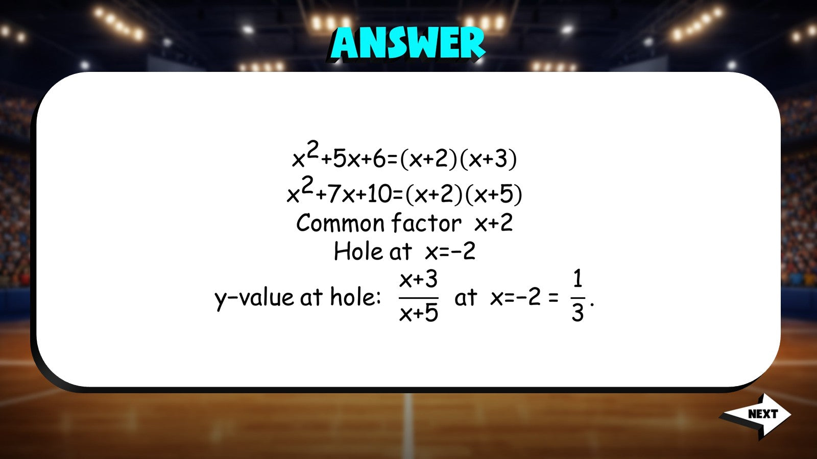 Properties of Rational Functions TRASHKETBALL Math Game - No Prep Algebra 2