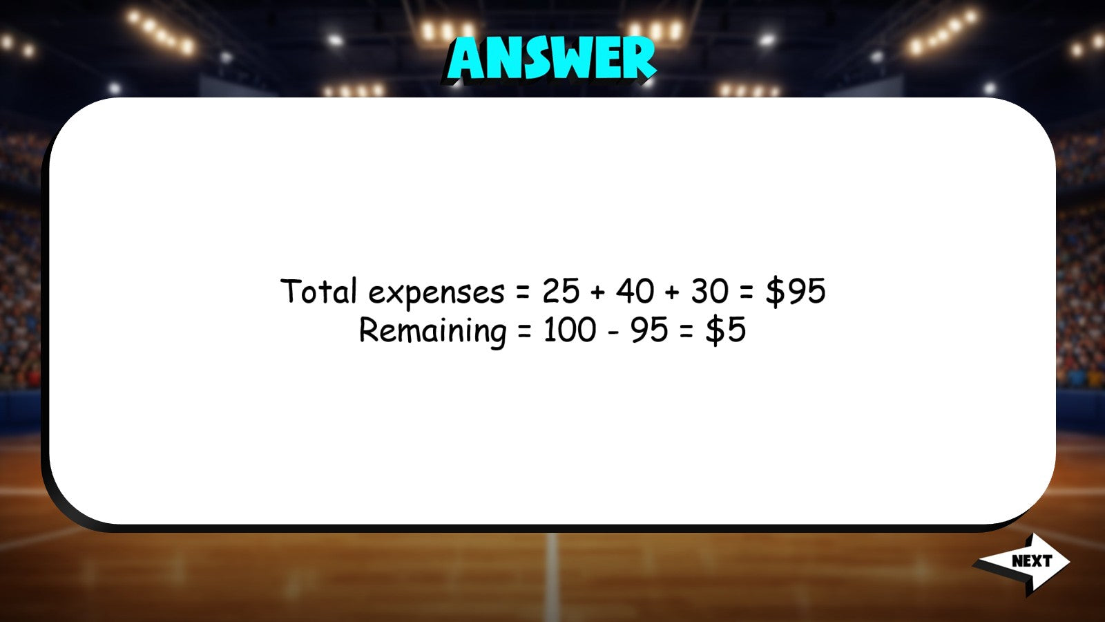 Financial Literacy Word Problems TRASHKETBALL Math Game - No Prep Grade 7 Review