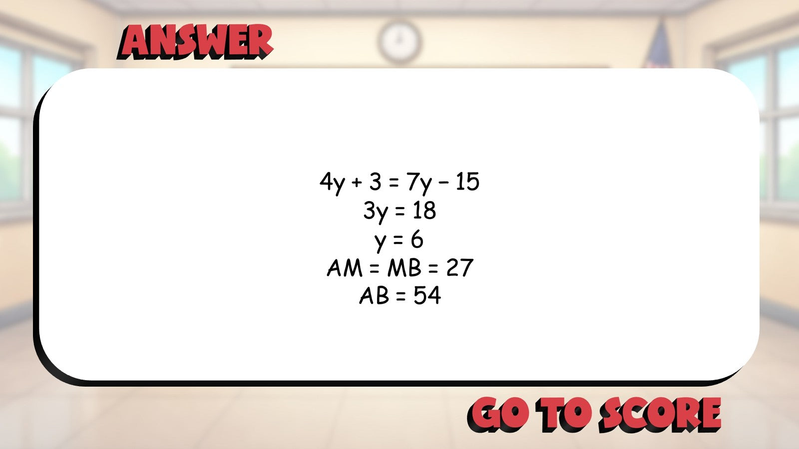 Measuring Segments BIG TERRIBLE GAME - No Prep Geometry Math Review Activity