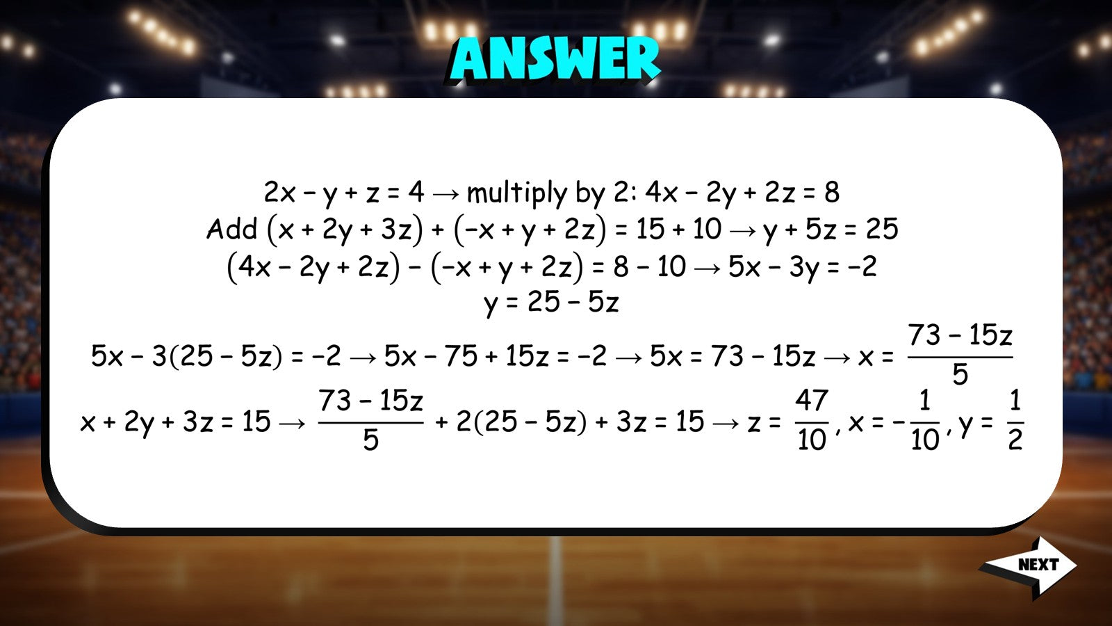 Systems in Three Variables TRASHKETBALL Math Game - No Prep PreCalculus Review