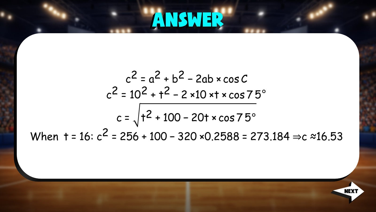 Law of Cosines TRASHKETBALL Math Game - No Prep Algebra 2 Review Activity