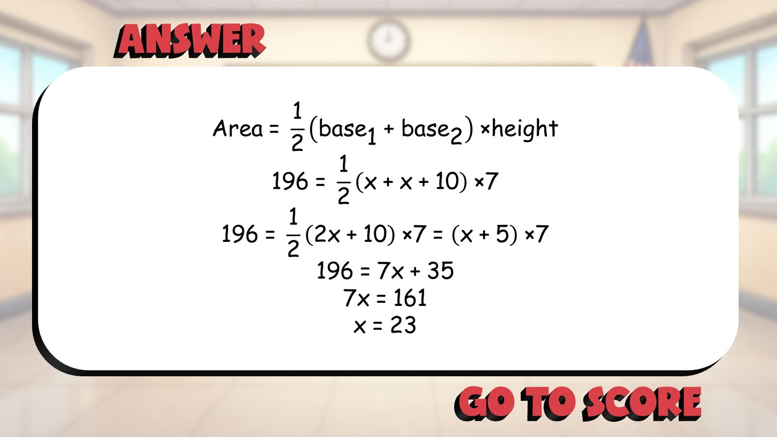 Area of Triangles & Quadrilaterals BIG TERRIBLE GAME - Geometry Math Review