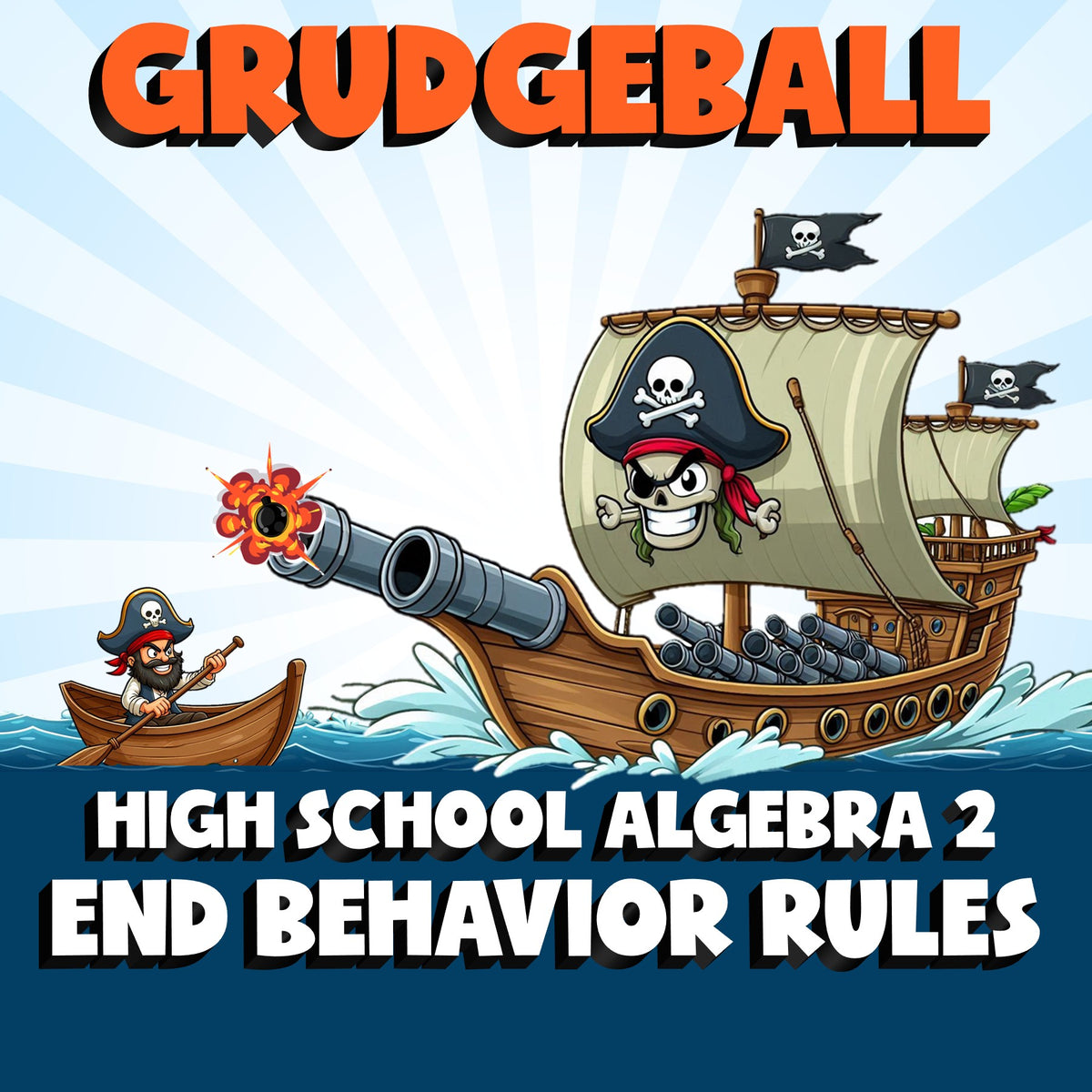 End Behavior Rules GRUDGEBALL Math Game - No Prep Algebra 2 Review Activity