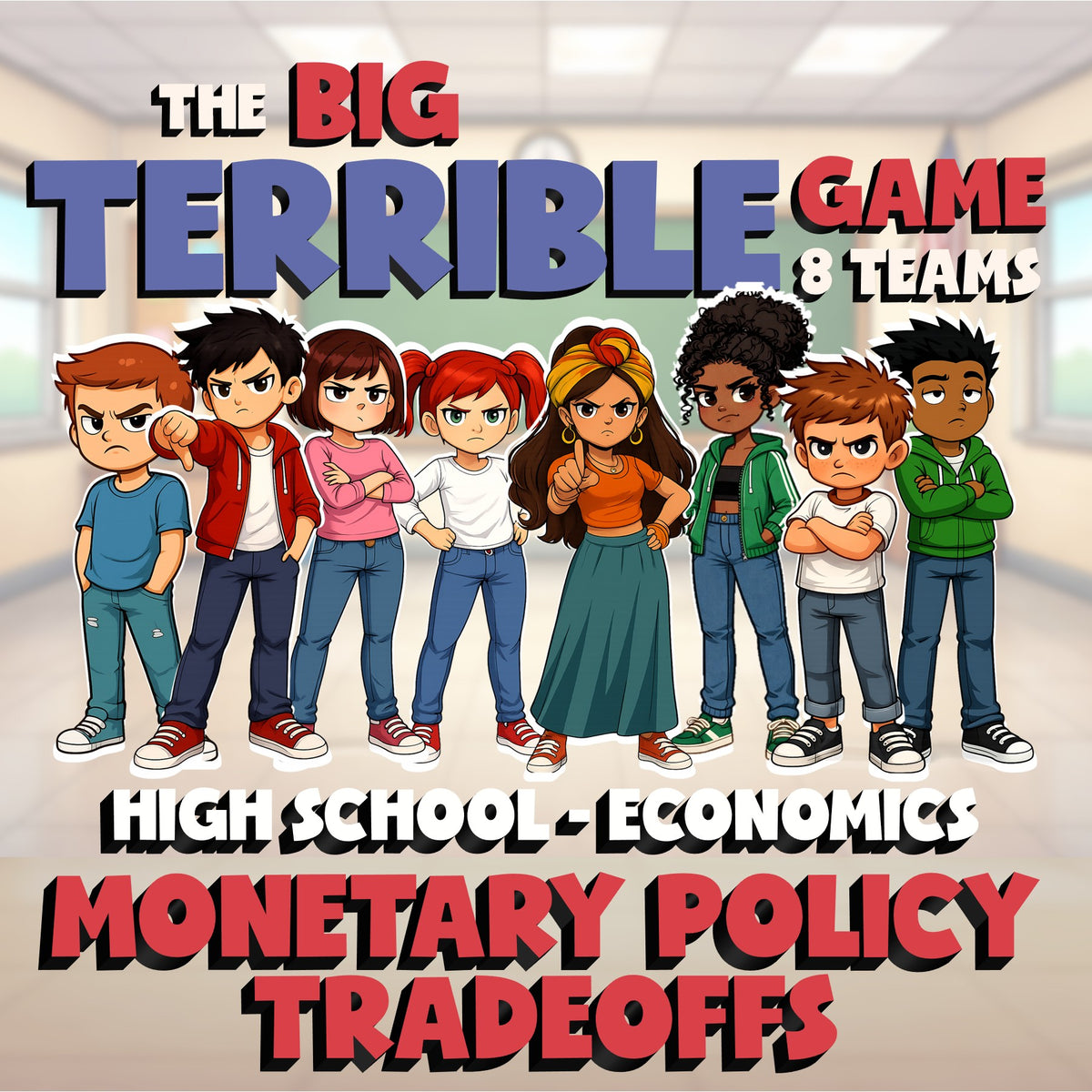 Monetary Policy Tradeoffs BIG TERRIBLE GAME - No Prep Economics Review Activity