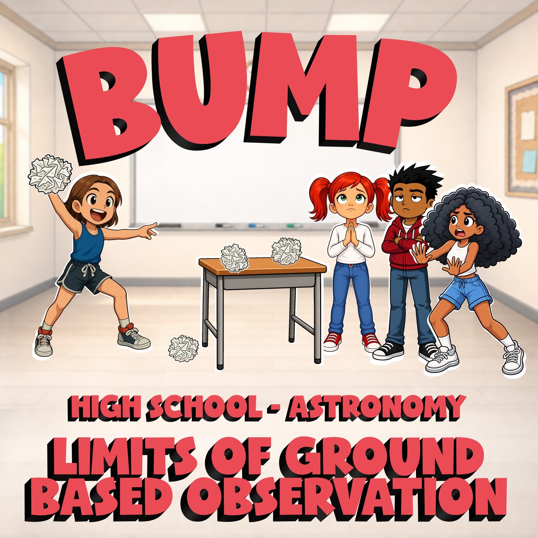 Limits of Ground Based Observation BUMP Science Game - No Prep Astronomy Review