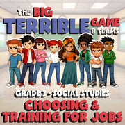Choosing & Training for Jobs BIG TERRIBLE GAME - No Prep Grade 3 Socials Review