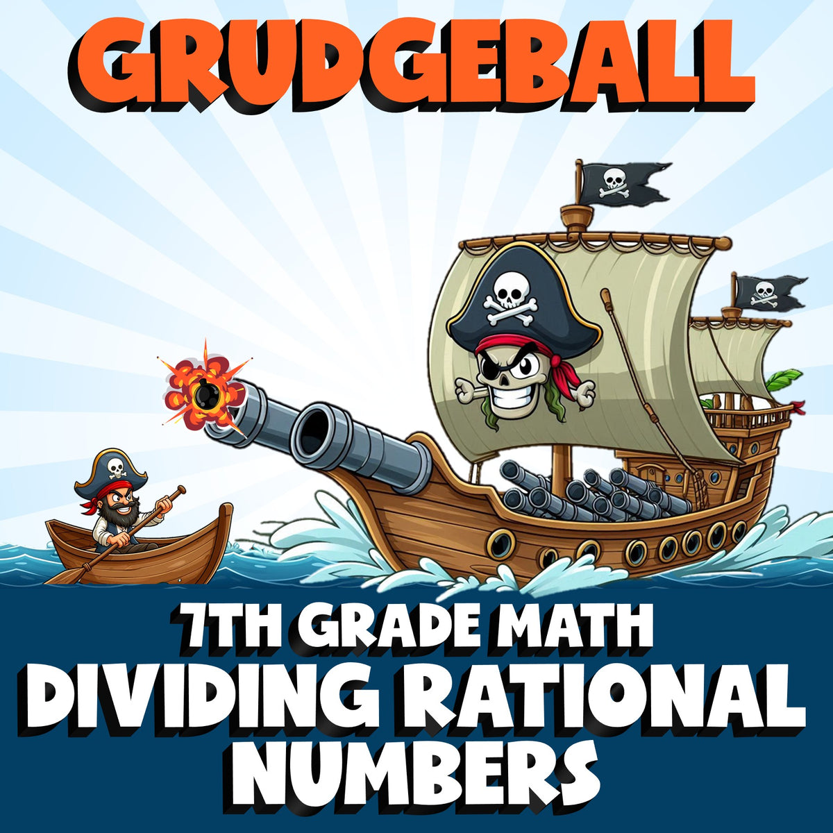 Dividing Rational Numbers GRUDGEBALL Math Game - No Prep Grade 7 Review Activity