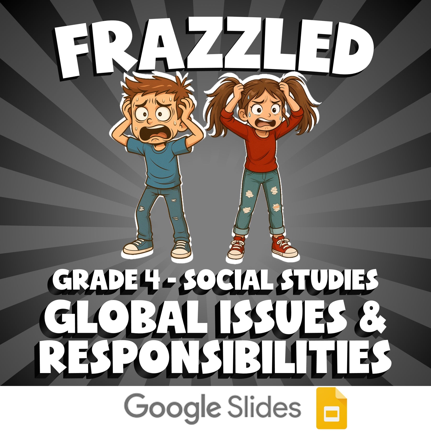 Global Issues & Responsibilities FRAZZLED Socials Game - No Prep Grade 4 Review