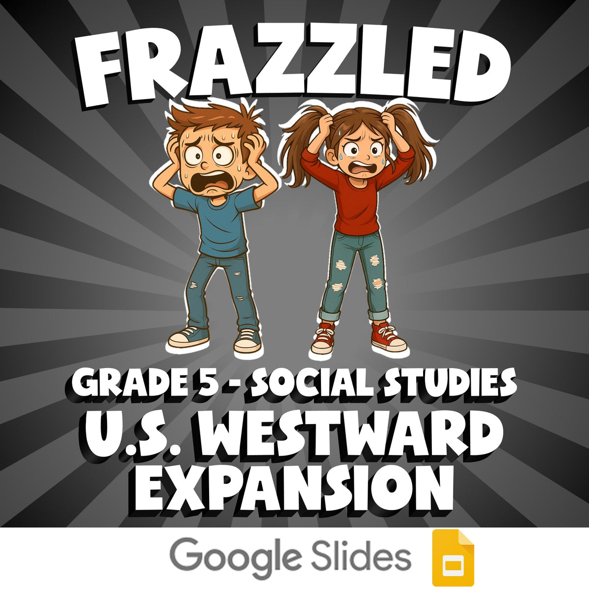U.S. Westward Expansion FRAZZLED Socials Game - No Prep Grade 5 Review Activity