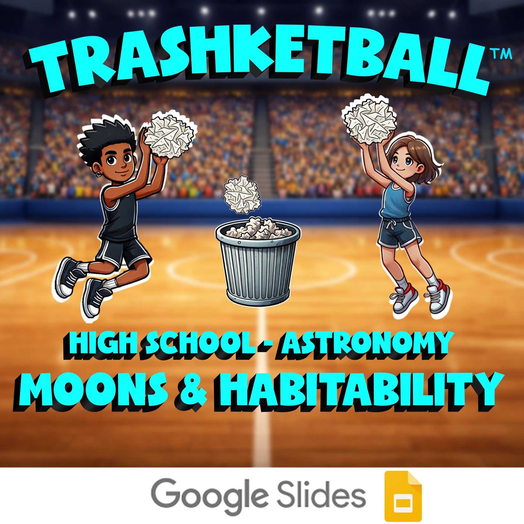 Moons & Habitability TRASHKETBALL Science Game - No Prep Astronomy Review