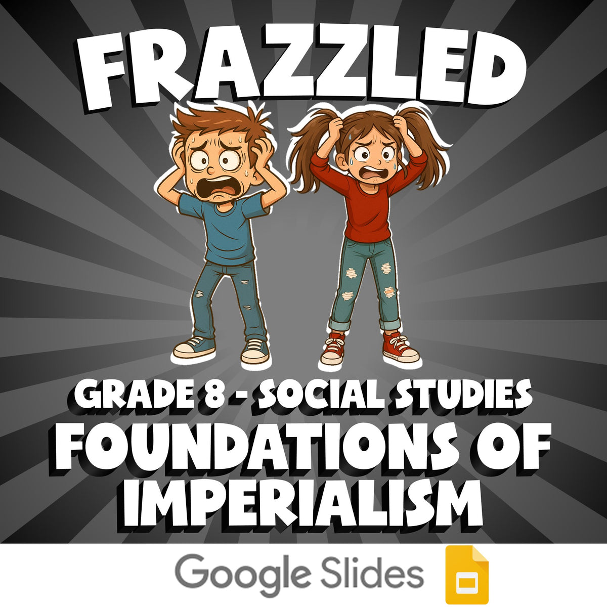 Foundations of Imperialism FRAZZLED Socials Game - No Prep Grade 8 Review