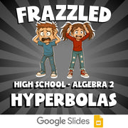 Hyperbolas FRAZZLED Math Game - No Prep Algebra 2 Review Activity