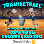 Comparing Colonial Regions TRASHKETBALL Socials Game - No Prep Grade 4 Review