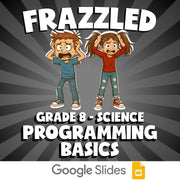 Programming Basics FRAZZLED Science Game - No Prep Grade 8 Review Activity
