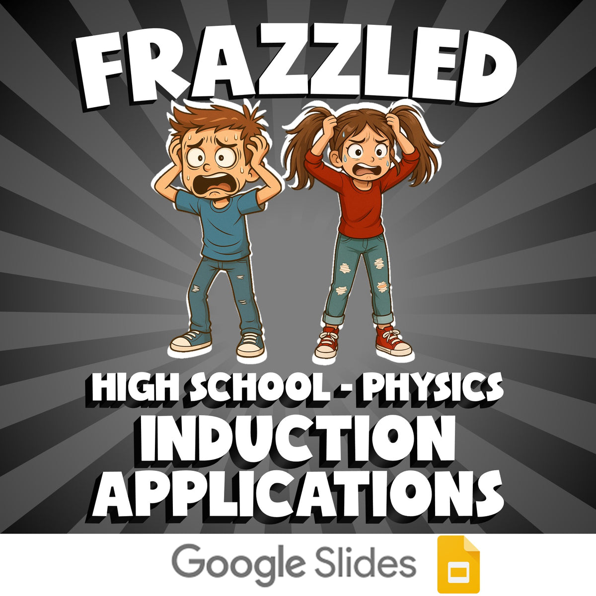 Induction Applications FRAZZLED Science Game - No Prep Physics Review Activity