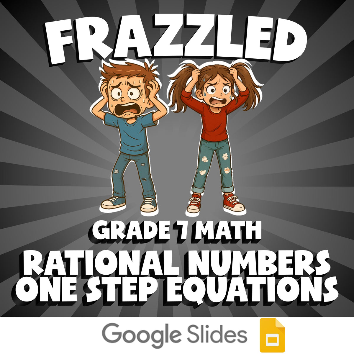 Rational Numbers One Step Equations FRAZZLED Math Game - No Prep Grade 7 Review