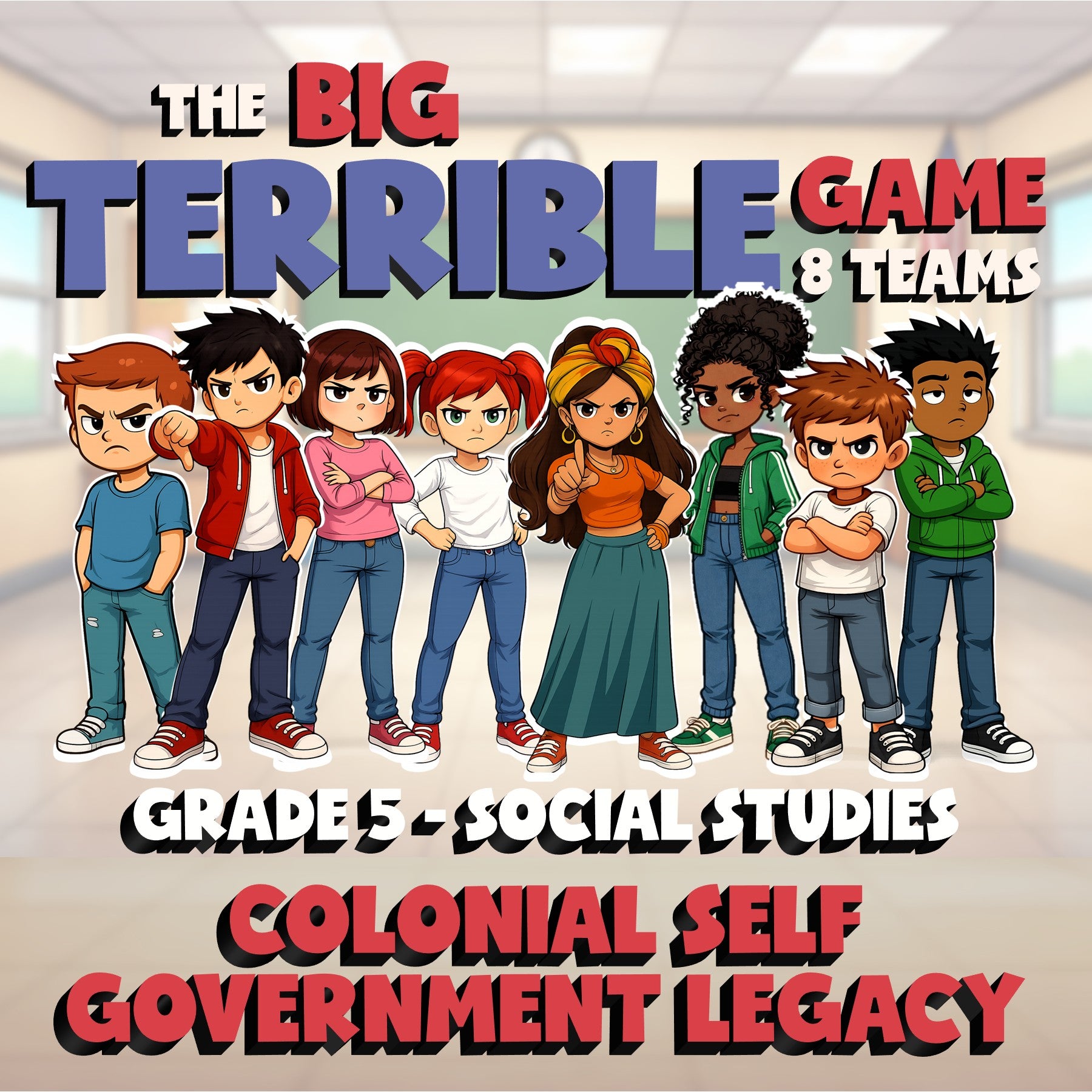 Colonial Self Government Legacy BIG TERRIBLE GAME - Grade 5 Socials Review