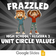 Unit Circle Values FRAZZLED Math Game - No Prep Algebra 2 Review Activity