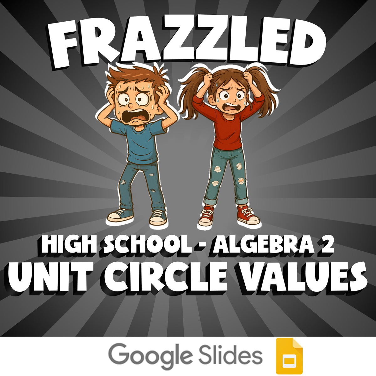 Unit Circle Values FRAZZLED Math Game - No Prep Algebra 2 Review Activity