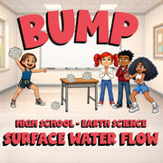 Surface Water Flow BUMP Game - No Prep Earth Science Review Activity