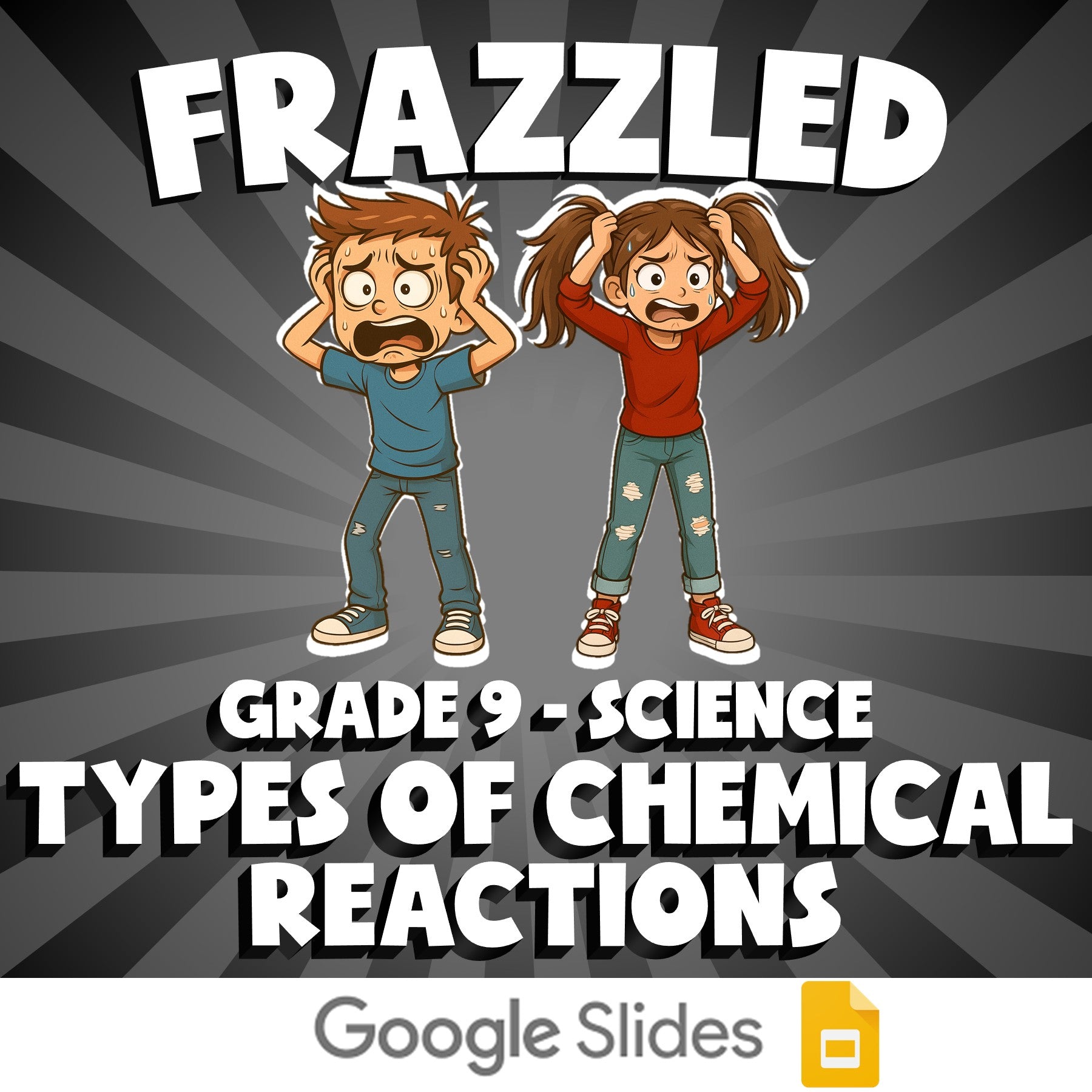 Types of Chemical Reactions FRAZZLED Science Game - No Prep Grade 9 Review