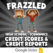 Credit Scores & Credit Reports FRAZZLED Economics Game - No Prep Review Activity