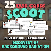 Discovery of Background Radiation SCOOT TASK CARDS Science Game - Astronomy