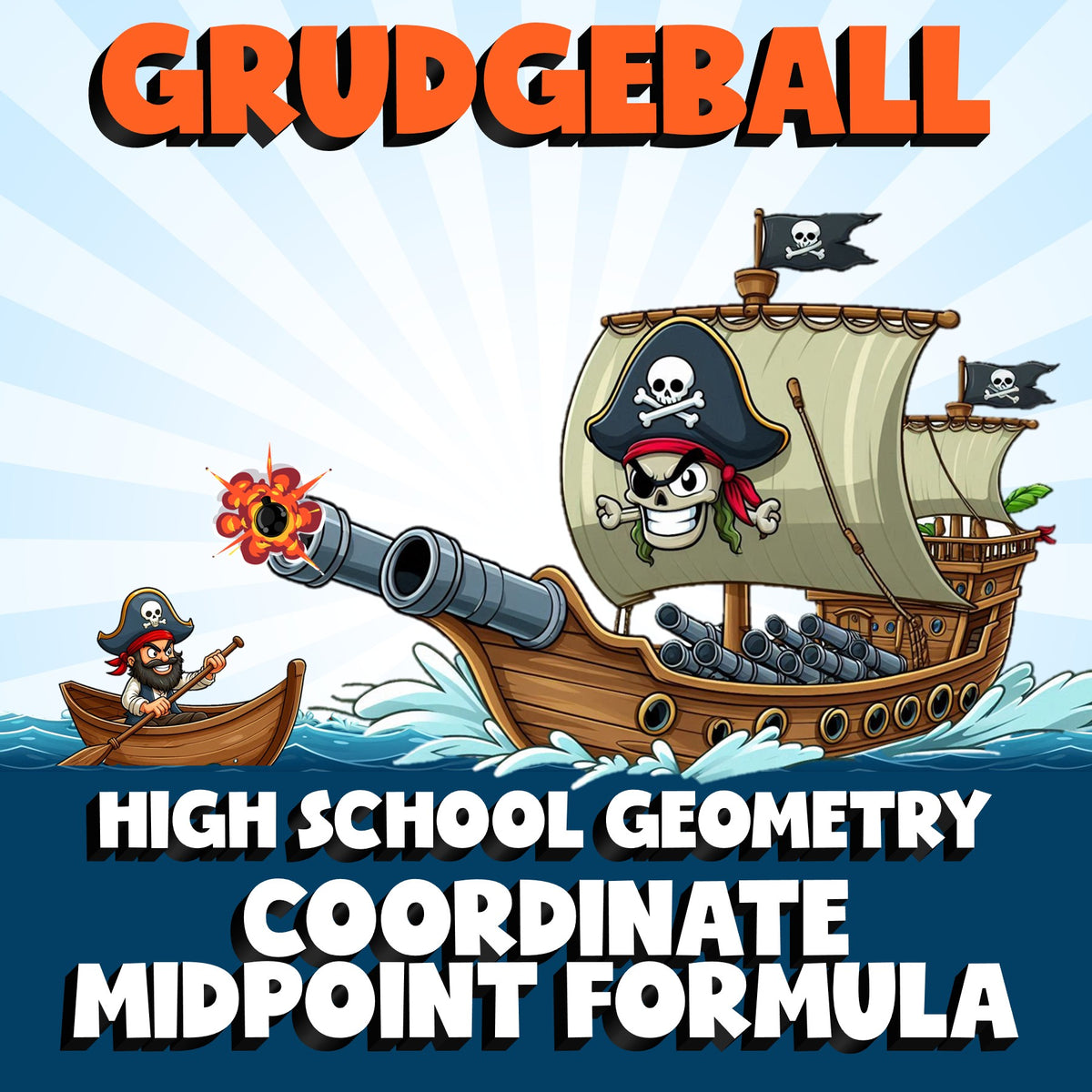 Coordinate Midpoint Formula GRUDGEBALL Math Game - No Prep Geometry Review