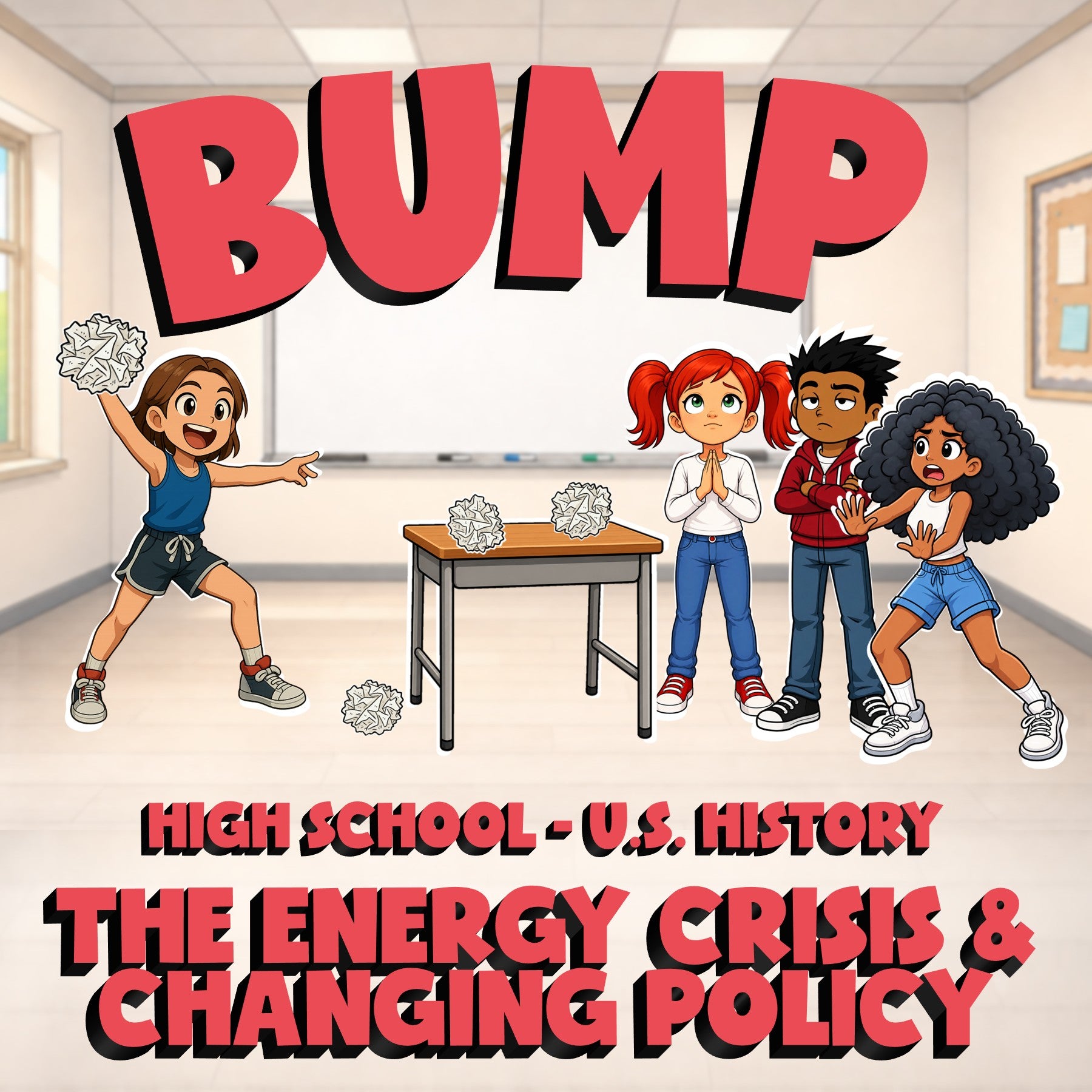 The Energy Crisis & Changing Policy BUMP U.S. History Game - No Prep Review