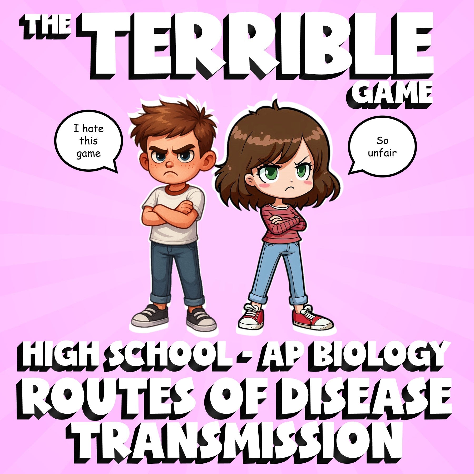 Routes of Disease Transmission THE TERRIBLE GAME - AP Biology Science Review