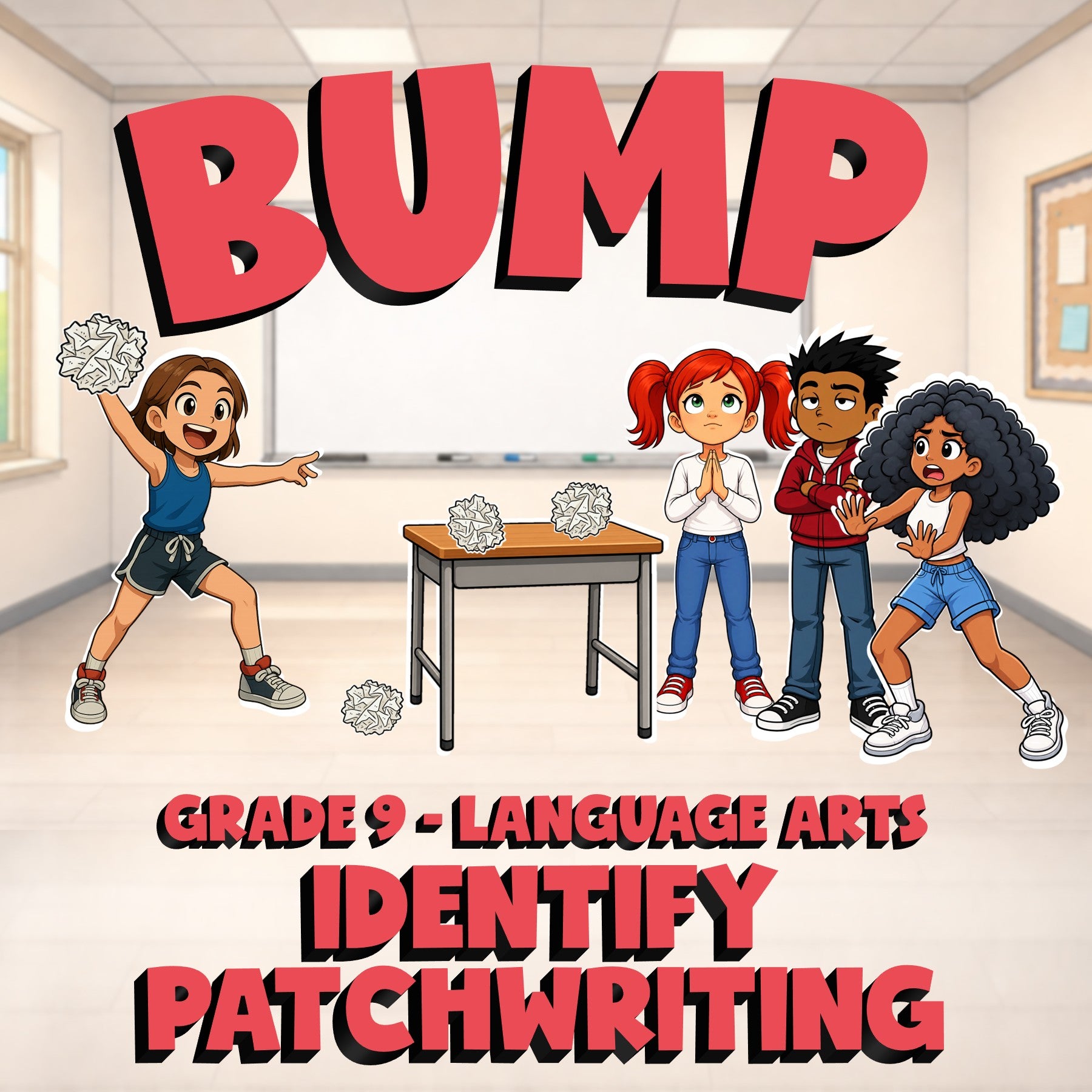 Identify Patchwriting BUMP ELA Game - No Prep Grade 9 Review Activity