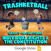 Individual Rights & the Constitution TRASHKETBALL Socials Game - No Prep Grade 5