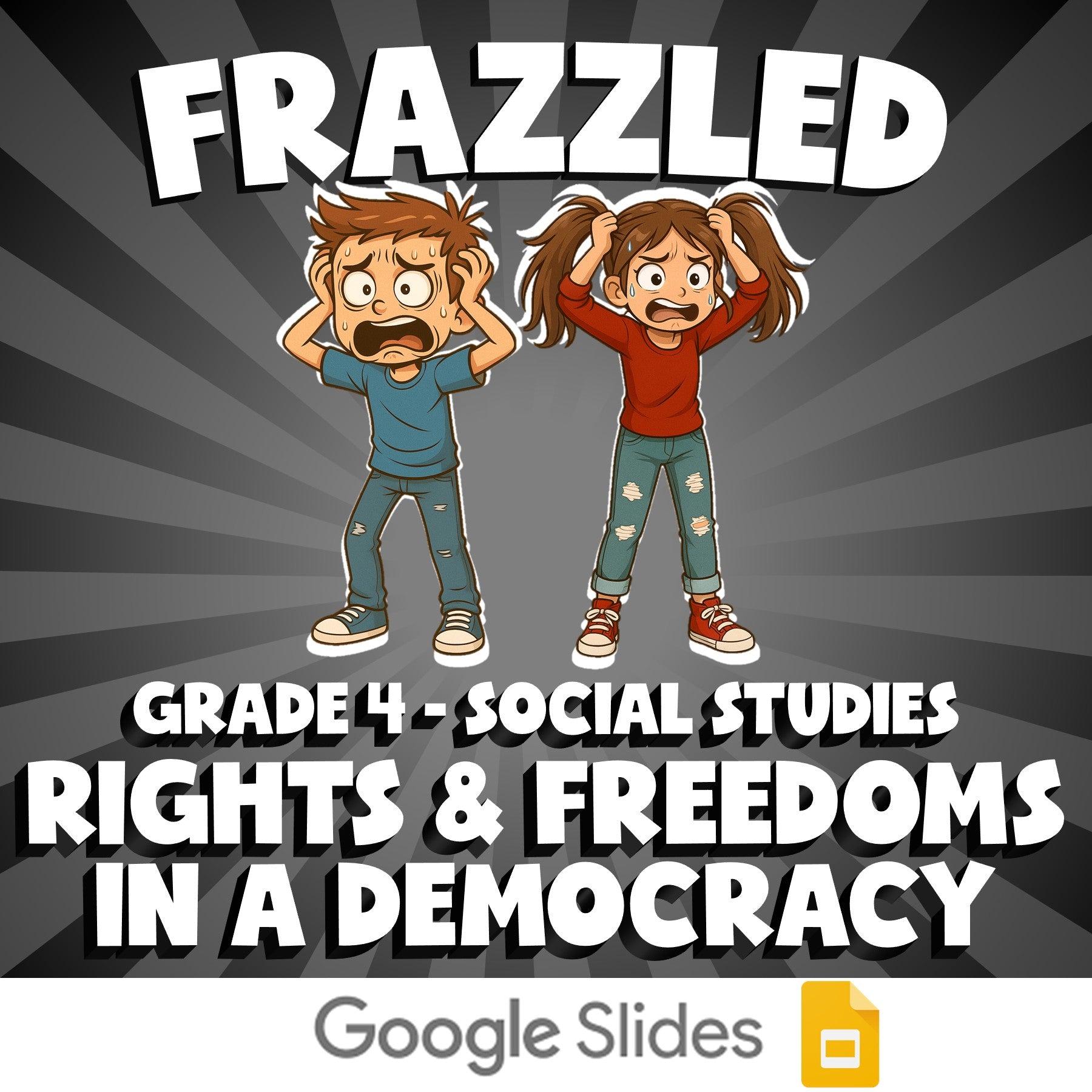 Rights & Freedoms in a Democracy FRAZZLED Socials Game - No Prep Grade 4 Review
