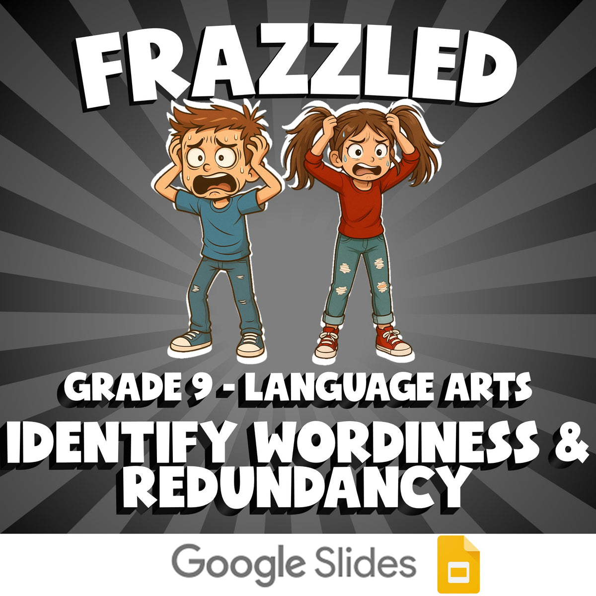 Identify Wordiness & Redundancy FRAZZLED ELA Game - No Prep Grade 9 Review