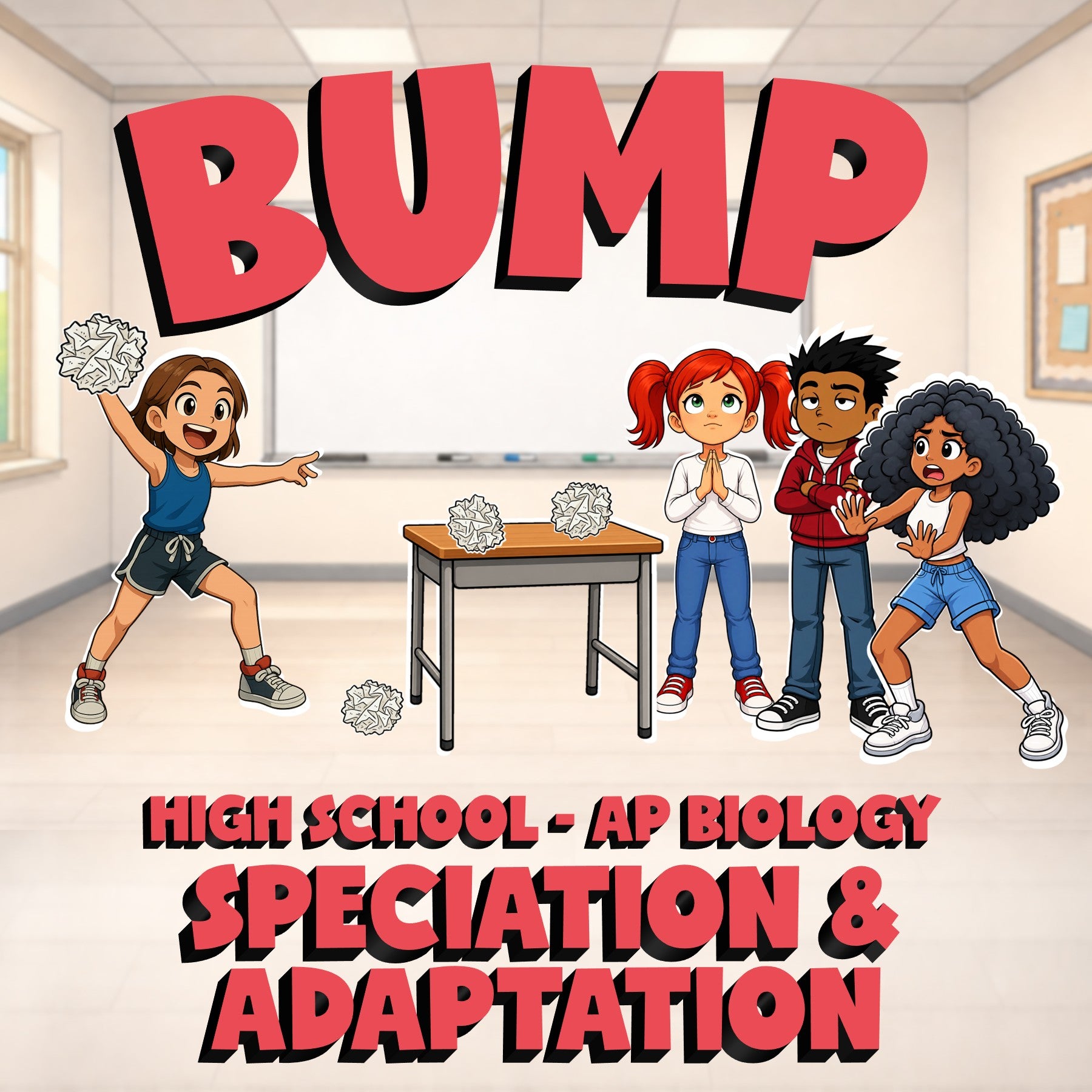 Speciation & Adaptation BUMP Science Game - No Prep AP Biology Review Activity